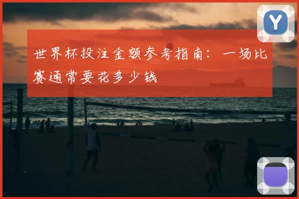 世界杯投注金额参考指南：一场比赛通常要花多少钱